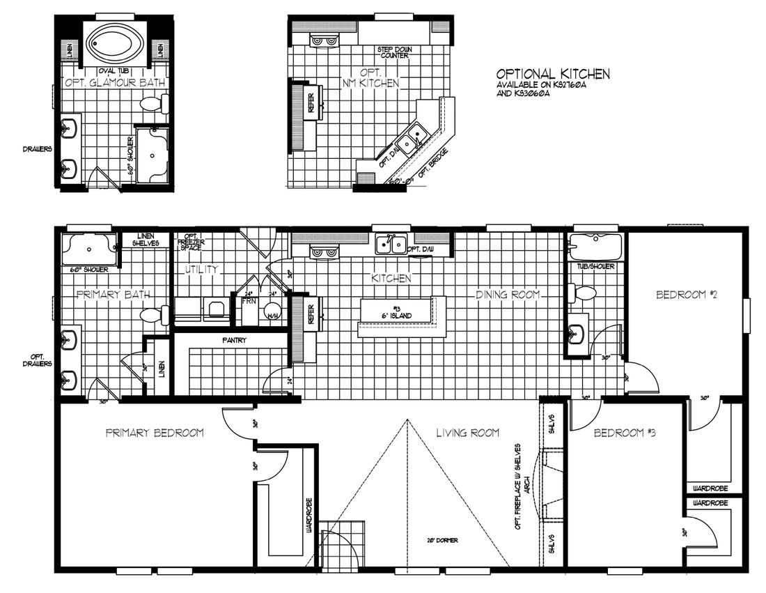 The K3060A Floor Plan