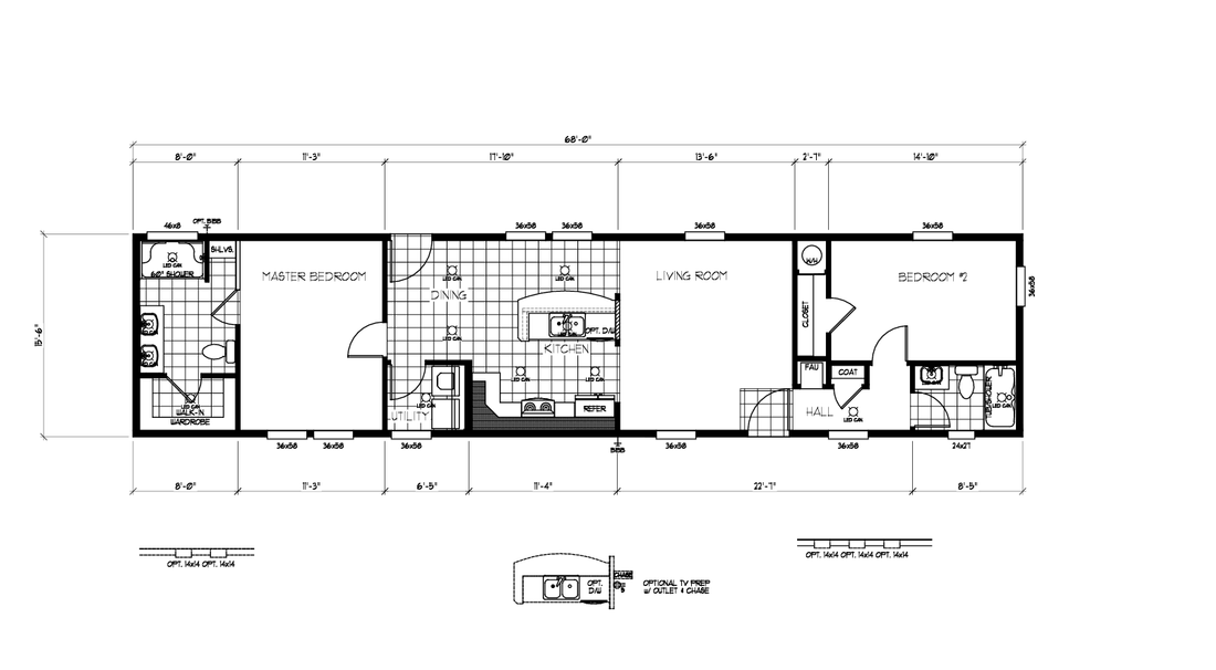 The K1668A Floor Plan