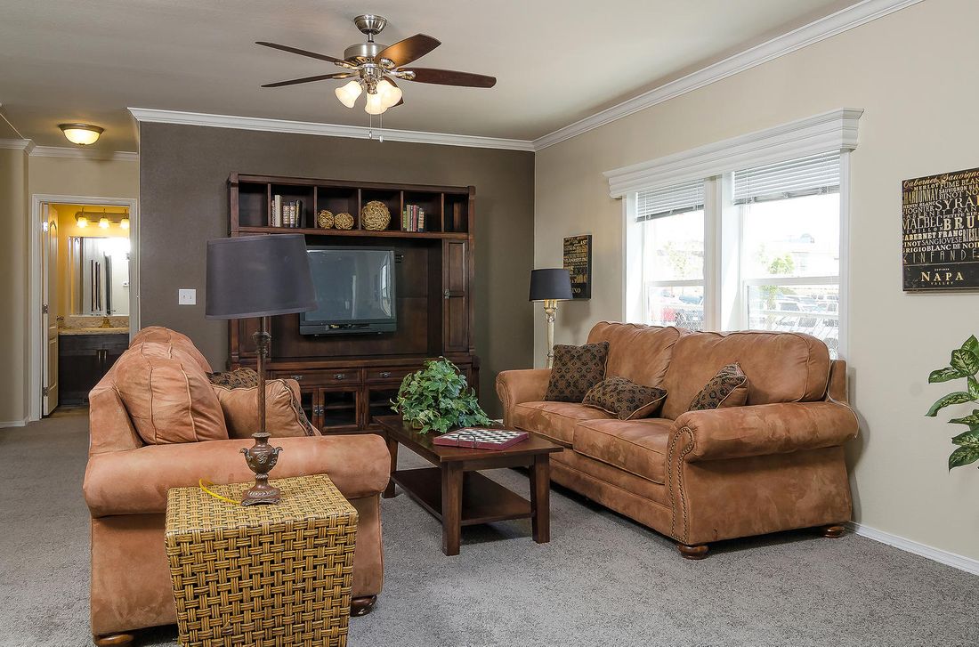 The K3076A Family Room. This Manufactured Mobile Home features 4 bedrooms and 2 baths.