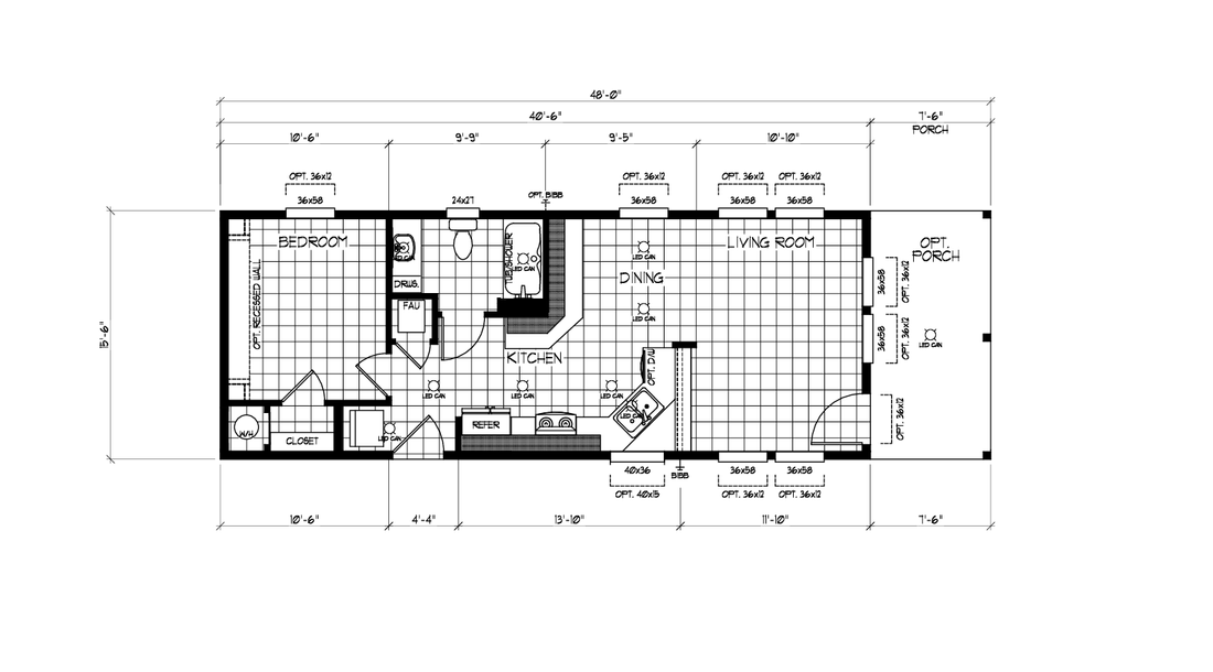 The K1640A Floor Plan