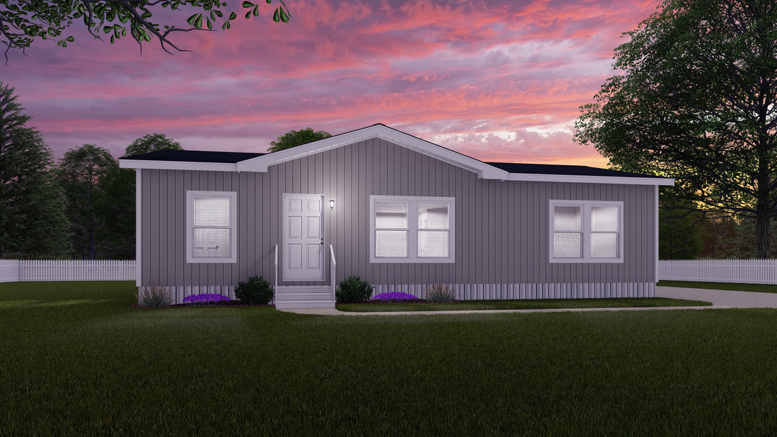 The K2744A Exterior. This Manufactured Mobile Home features 3 bedrooms and 2 baths.