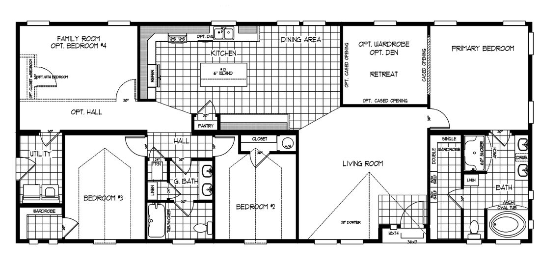 The ENCHANTMENT 3070A Floor Plan