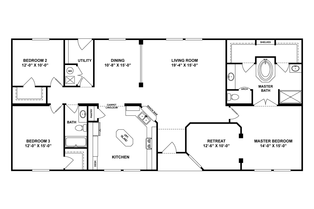 The K3066A Floor Plan