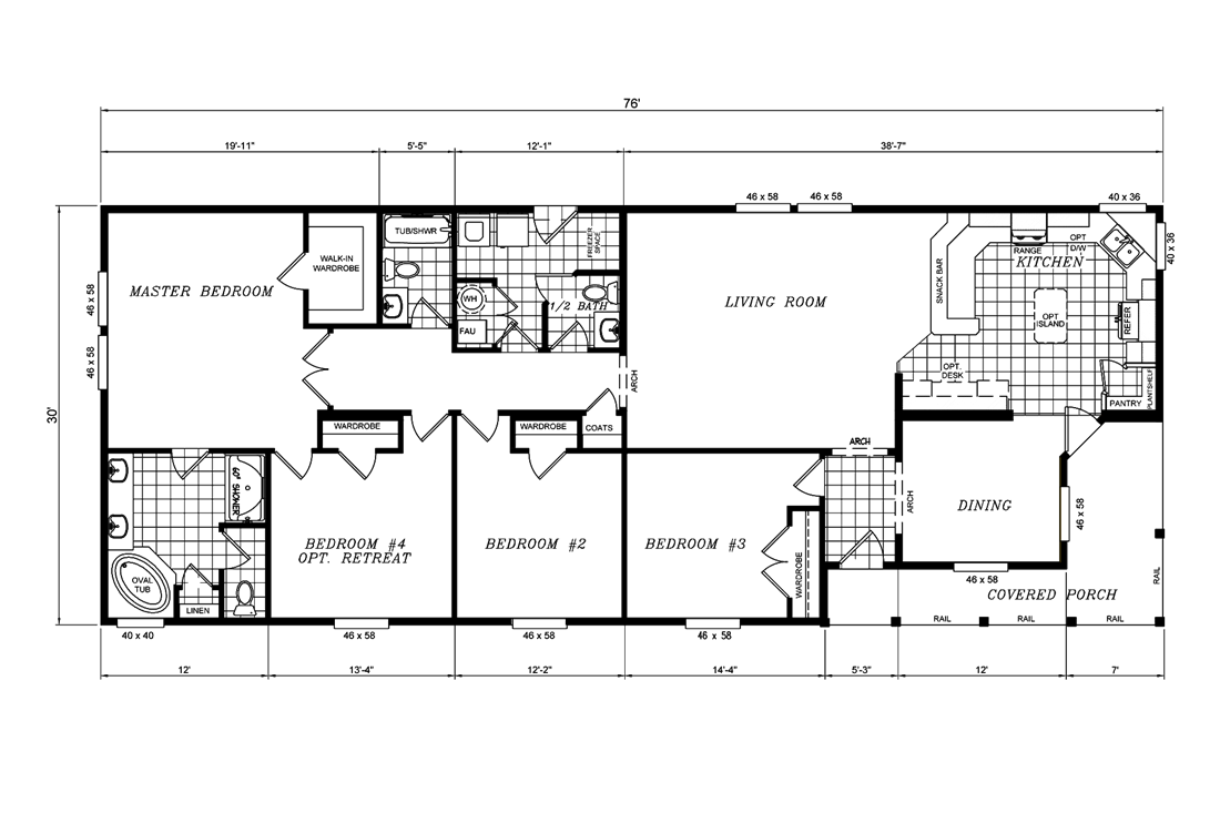 The K3076A Floor Plan