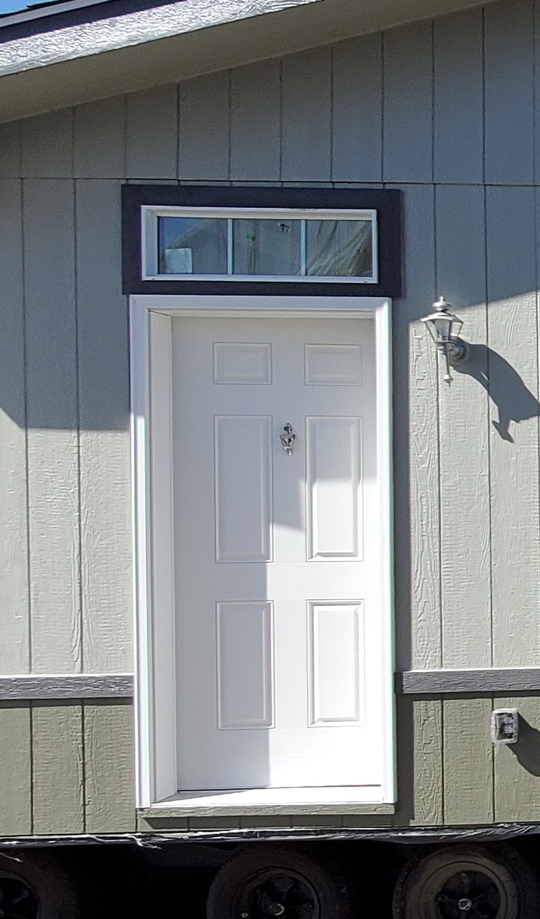 Standard Door with 36”x12” Transom Window Above