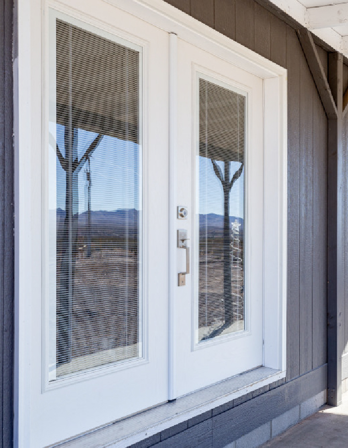 French Doors with Integrated Blinds