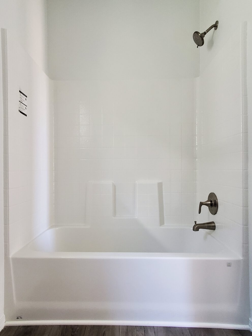 Fiberglass Tub and Shower Combo